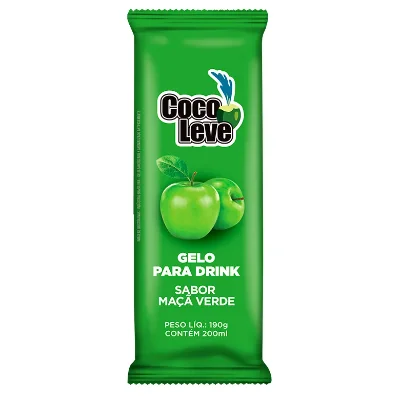 Gelo de maça verde